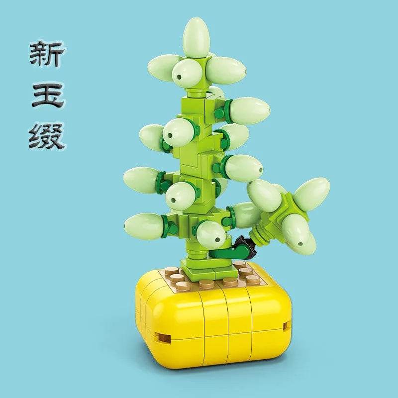 Premium Building Block Flower Succulent Model Desk Decor - ToylandEU