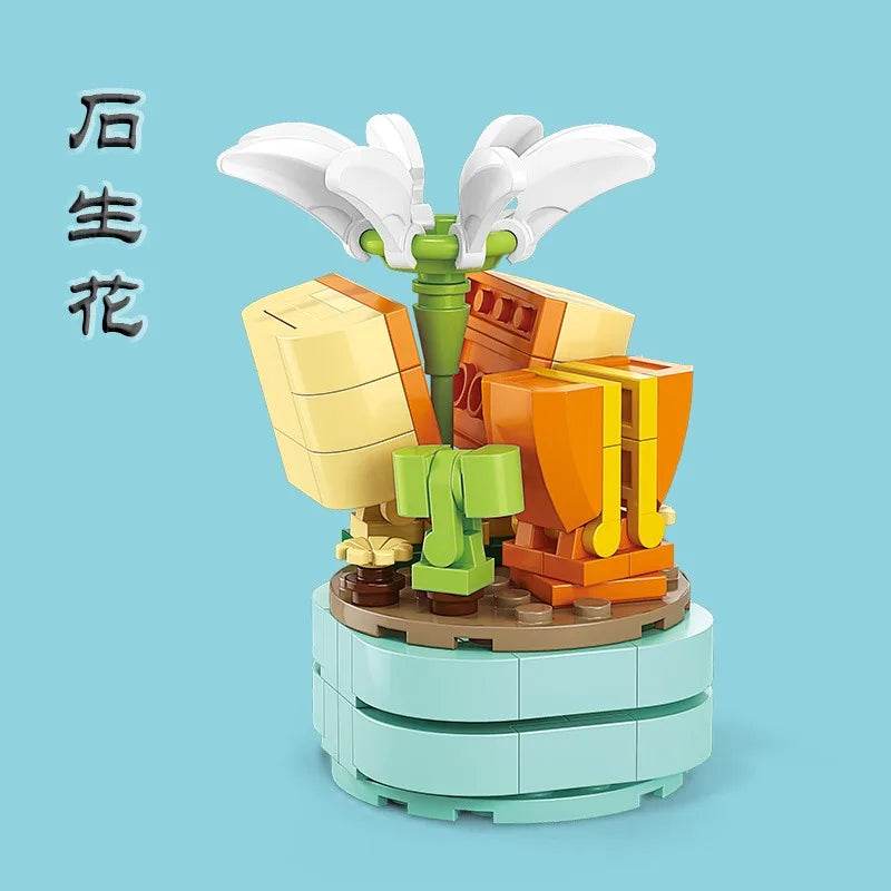 Premium Building Block Flower Succulent Model Desk Decor - ToylandEU