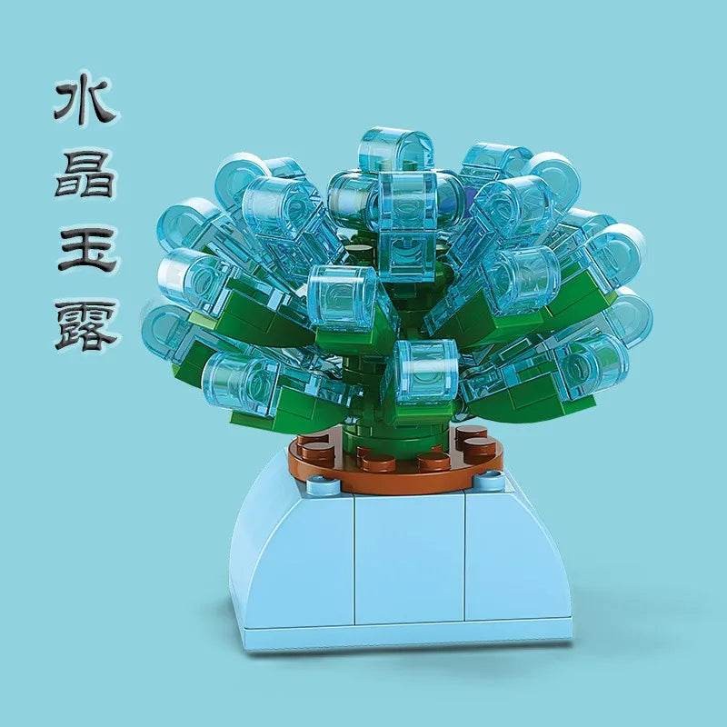 Premium Building Block Flower Succulent Model Desk Decor - ToylandEU