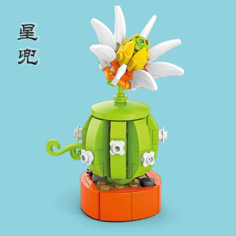 Premium Building Block Flower Succulent Model Desk Decor - ToylandEU