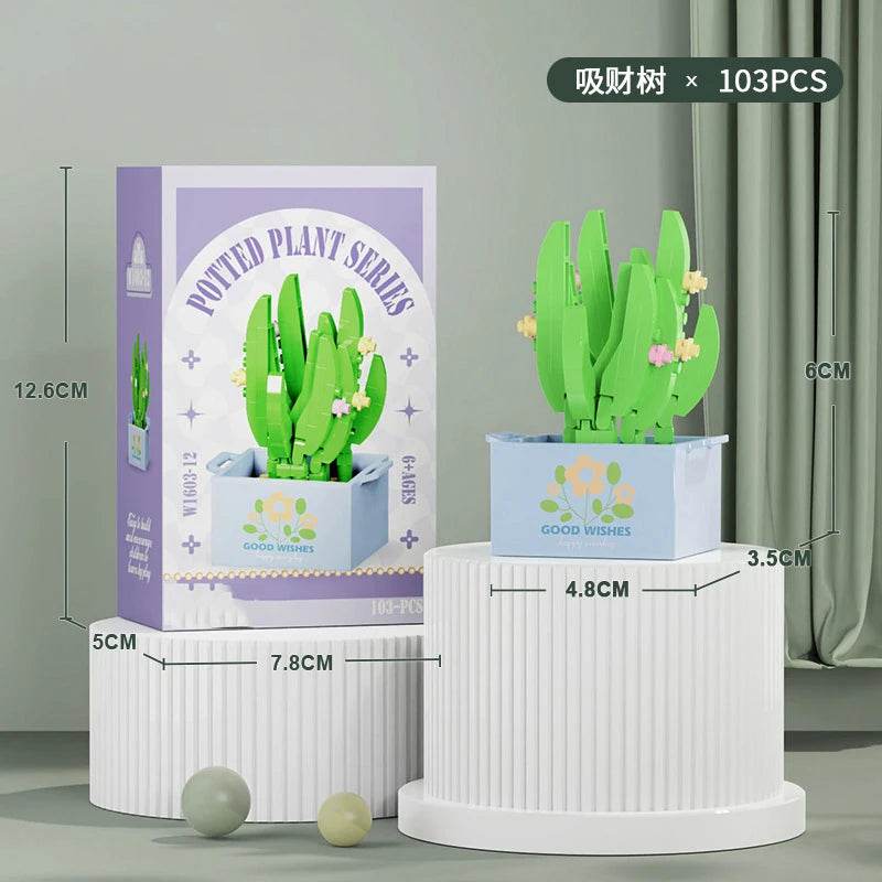 Premium Building Block Kit Flower Bouquet 3D DIY Home Decor - ToylandEU