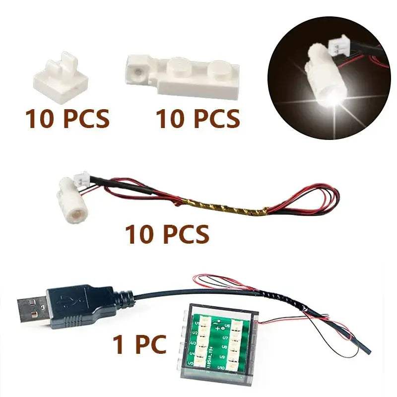  Premium Building Block LED Spotlight 10Pcs Kit Toyland EU -  ToylandEU™