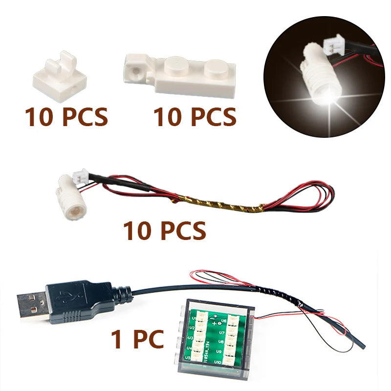 Premium Building Block Light Kit Multifunctional DIY Spotlight For Creative Builders - ToylandEU