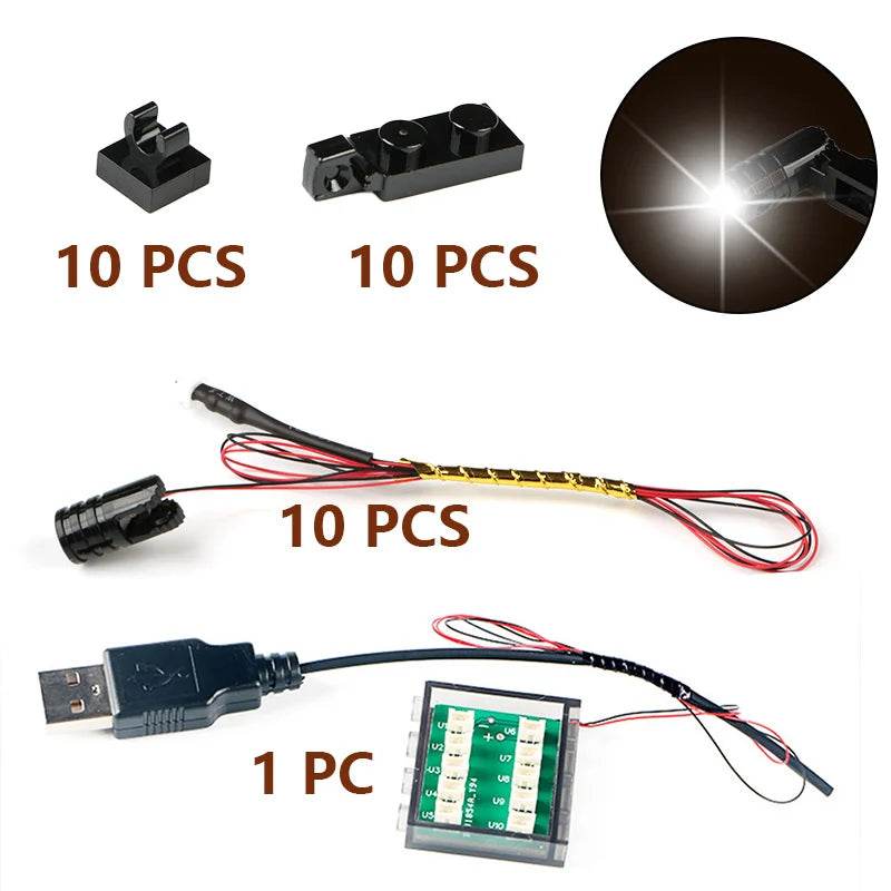 Premium Building Block Light Kit Multifunctional DIY Spotlight For Creative Builders - ToylandEU