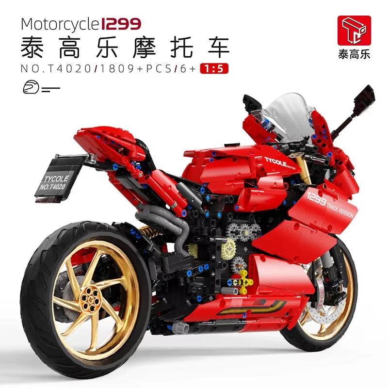 Premium Building Block Motorcycle Remote Control For Kids - ToylandEU