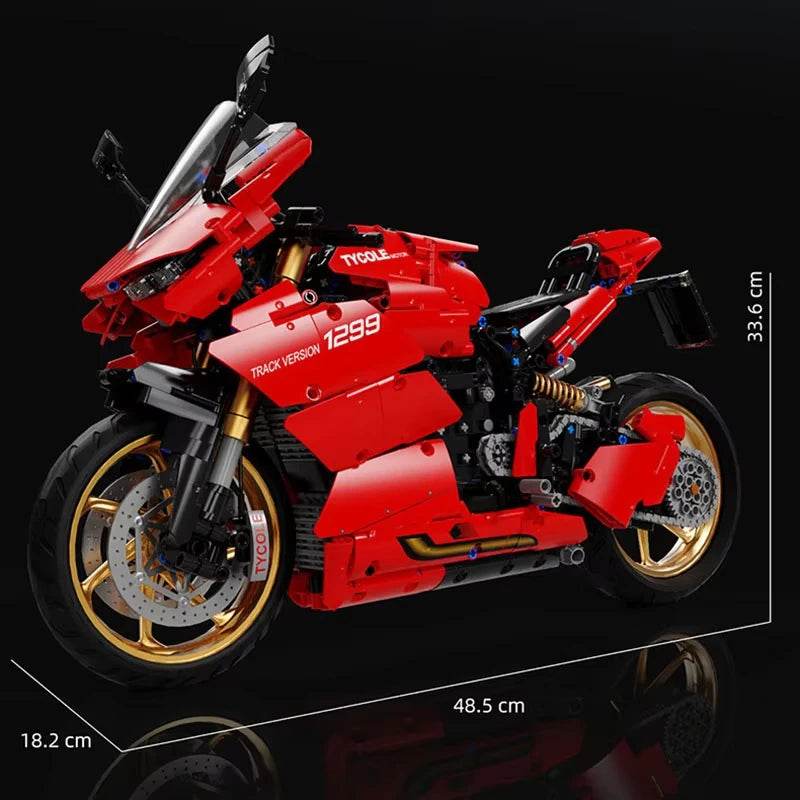 Premium Building Block Motorcycle Remote Control For Kids - ToylandEU