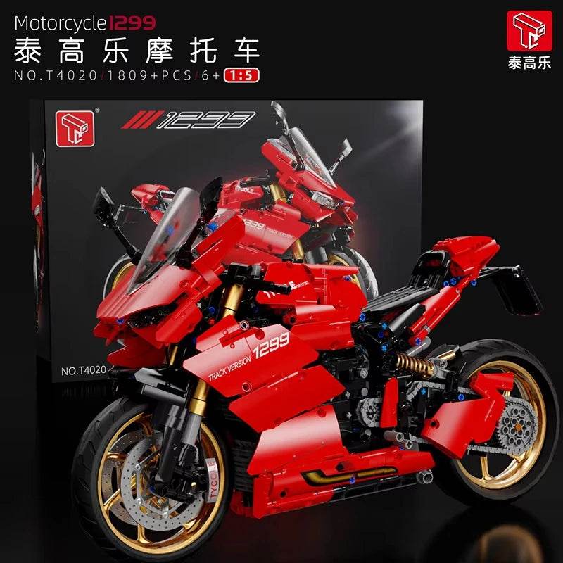 Premium Building Block Motorcycle Remote Control For Kids - ToylandEU