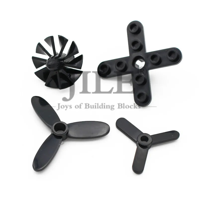 Premium Building Block Propeller Set For Lego Compatible MOC Aircraft And Ships With 3 Blade Small Design - ToylandEU