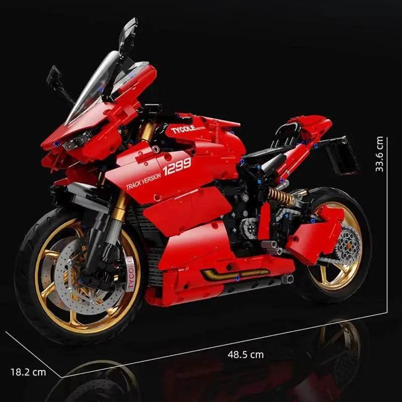  Premium Building Block RC Motorcycle 2in1 Toyland EU -  ToylandEU™