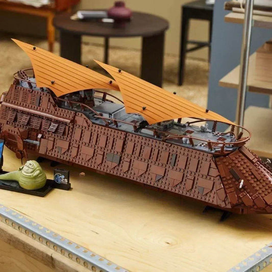 Premium Building Block Sail Barge Model For Kids And Adults - ToylandEU