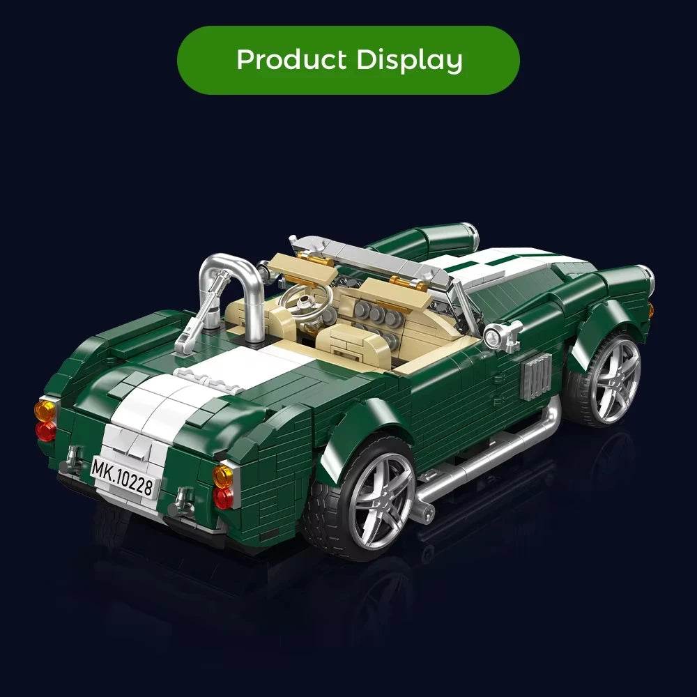 Premium Building Block Set AC Cobra Roadster For Adults - ToylandEU