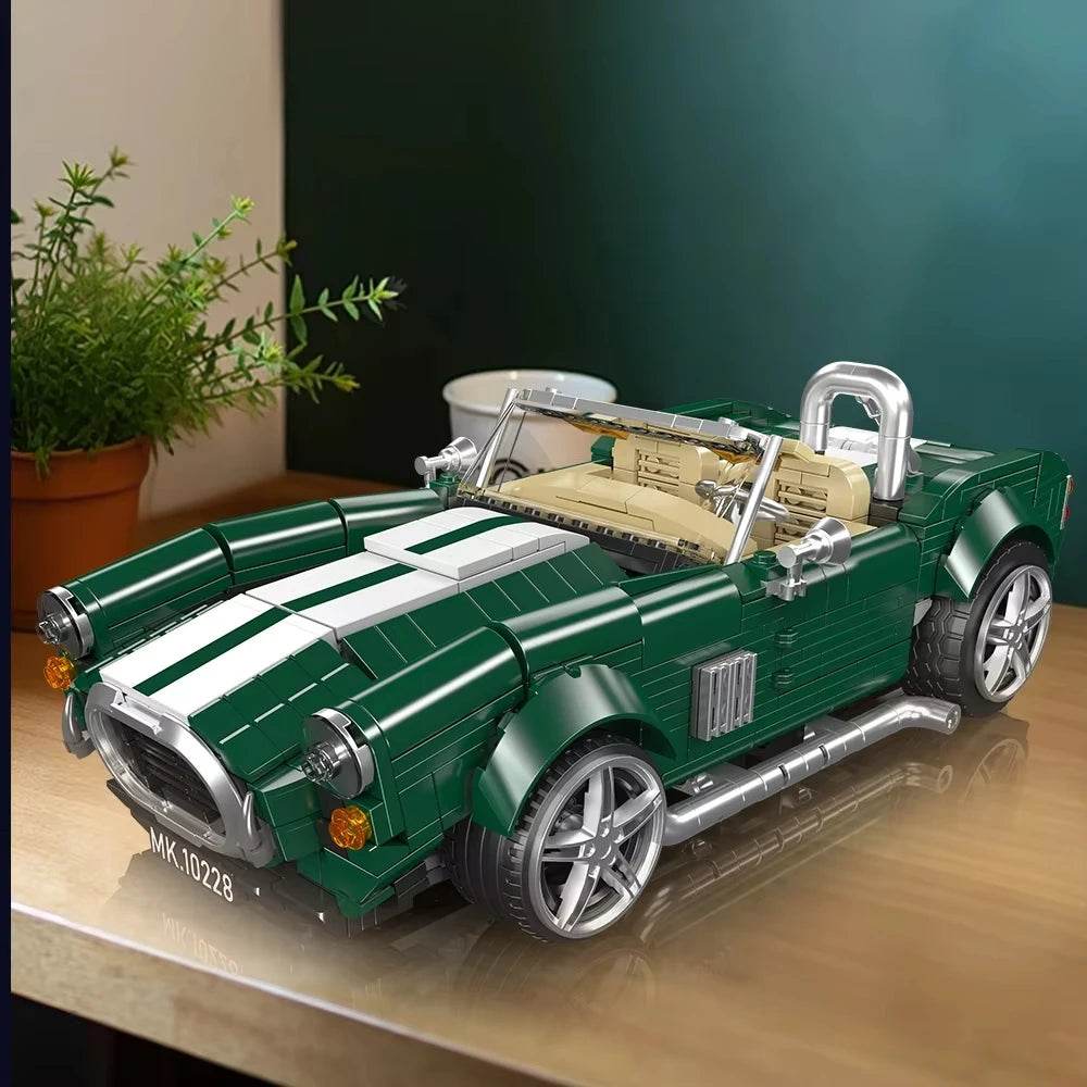 Premium Building Block Set AC Cobra Roadster For Adults - ToylandEU