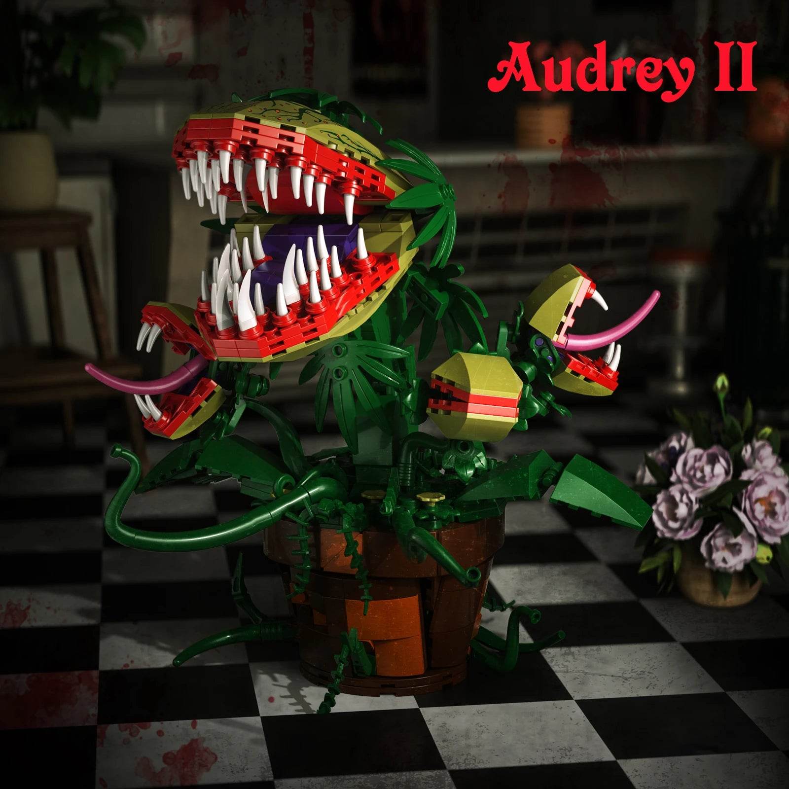 Premium Building Block Set Audrey II Piranha Plant For Fans - ToylandEU