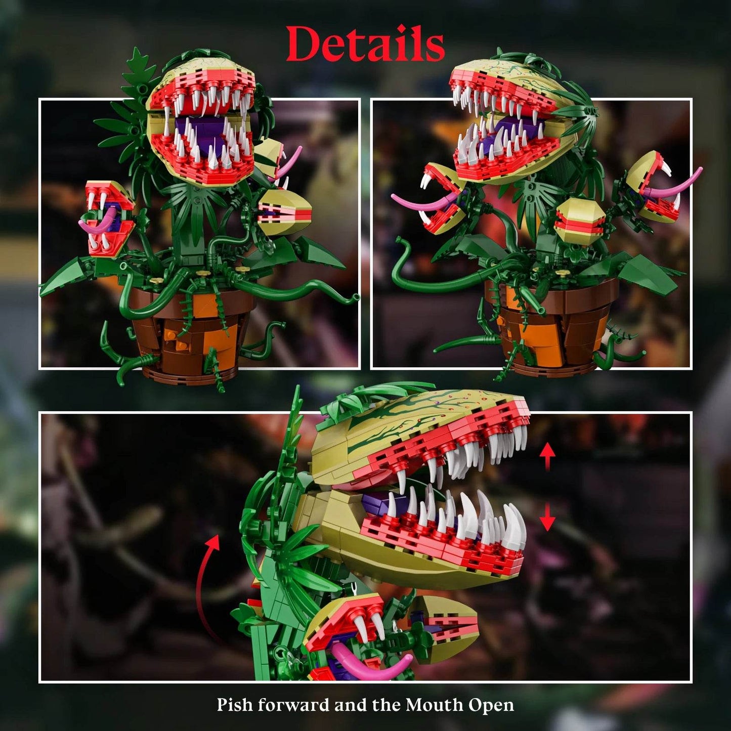 Premium Building Block Set Audrey II Piranha Plant For Fans - ToylandEU