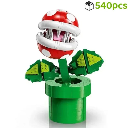 Premium Building Block Set Cannibalism Plant Model MOC Flame Flower Educational For Kids - ToylandEU