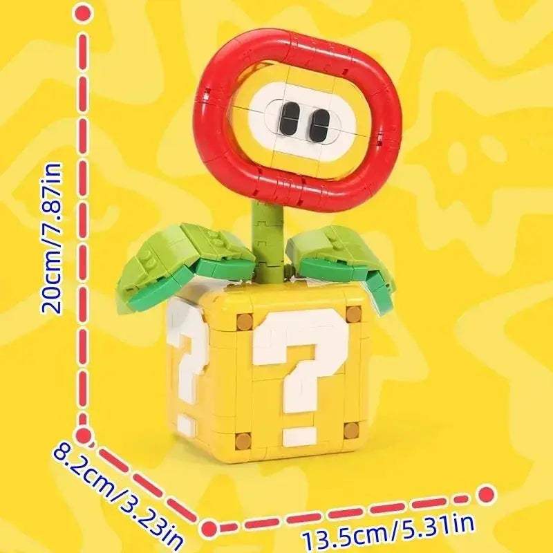 Premium Building Block Set Cannibalism Plant Model MOC Flame Flower Educational For Kids - ToylandEU