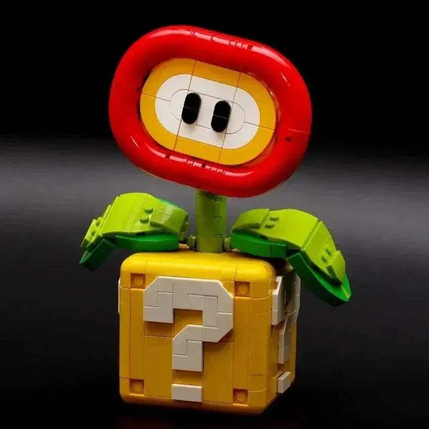 Premium Building Block Set Cannibalism Plant Model MOC Flame Flower Educational For Kids - ToylandEU