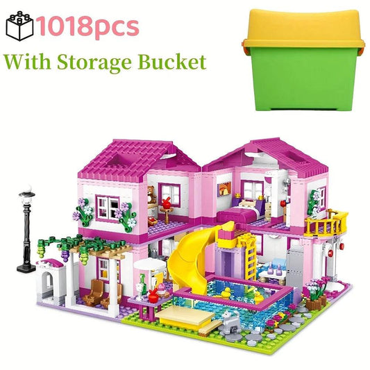 Premium Building Block Set City Street Villa DIY For Teens - ToylandEU