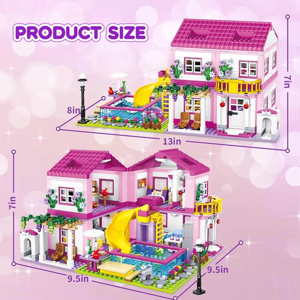 Premium Building Block Set City Street Villa DIY For Teens - ToylandEU