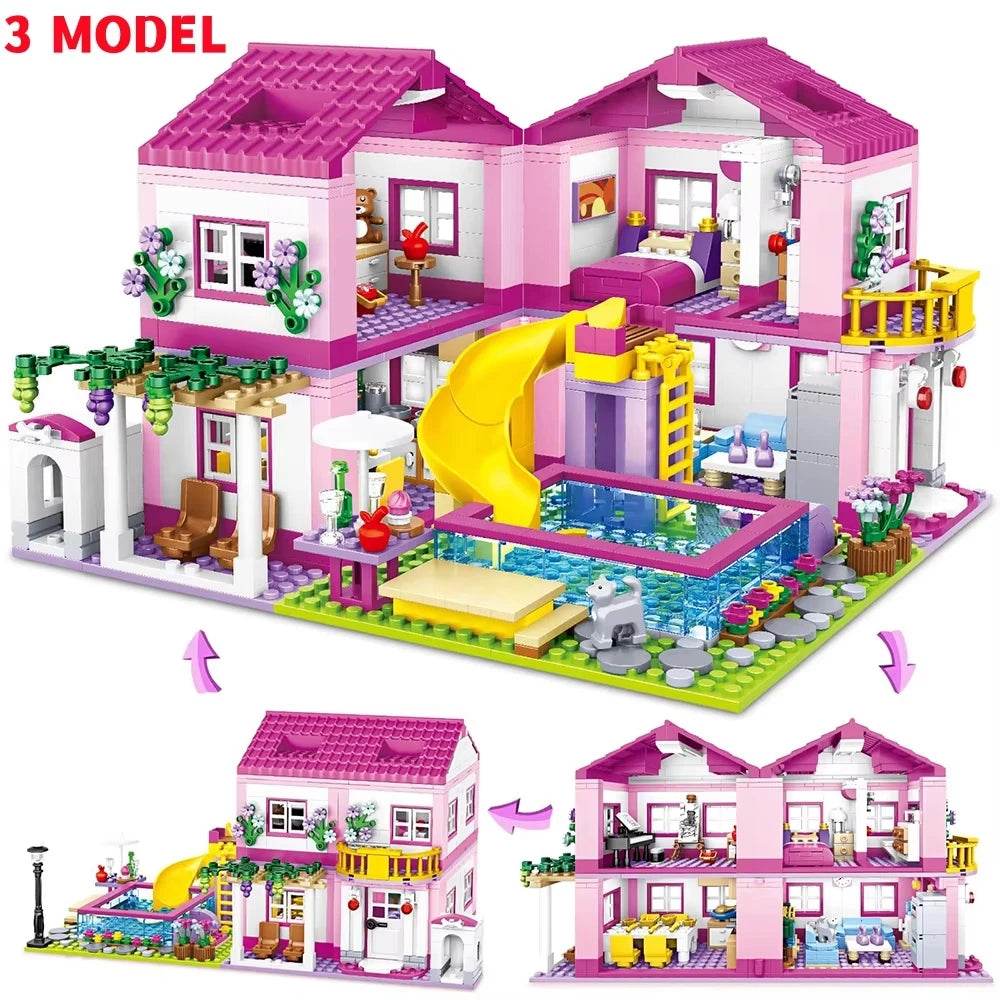 Premium Building Block Set City Street Villa DIY For Teens - ToylandEU