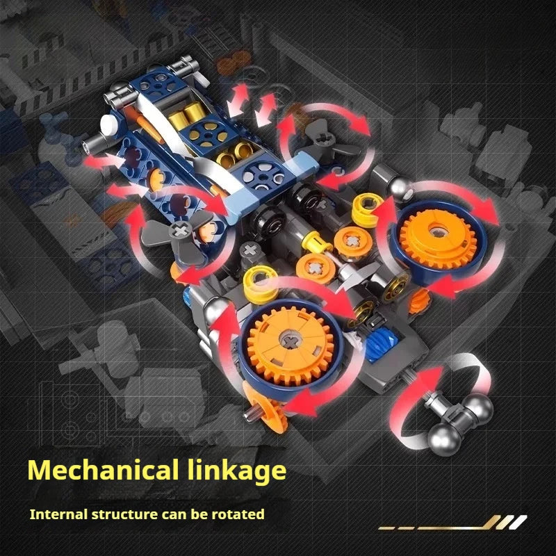 Premium Building Block Set Dual Size Blocks Aircraft Carrier Battleship Model For Boys - ToylandEU