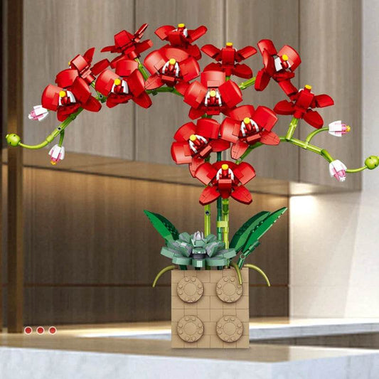 Premium Building Block Set Eternal Orchid Flower Gift - ToylandEU