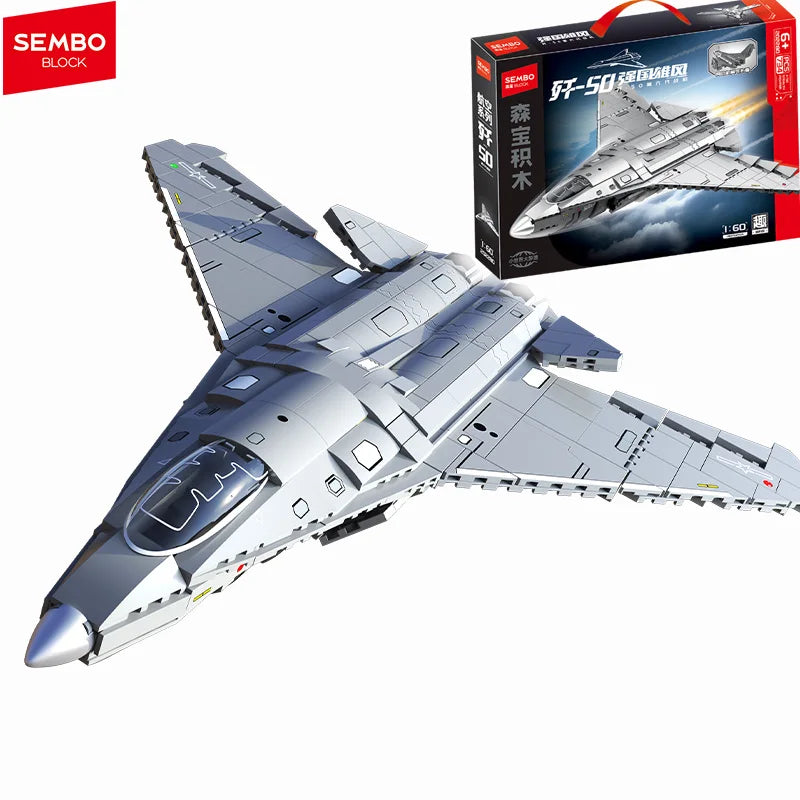 Premium Building Block Set Fighter Jet Military Aircraft Model Compatible With Lego For Boys Ornaments - ToylandEU