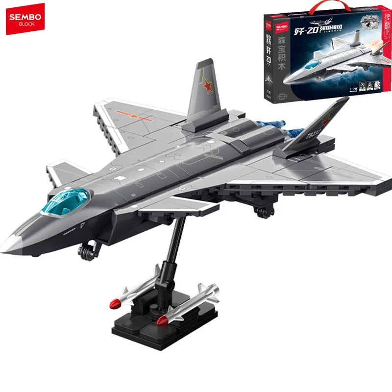 Premium Building Block Set Fighter Jet Military Aircraft Model Compatible With Lego For Boys Ornaments - ToylandEU