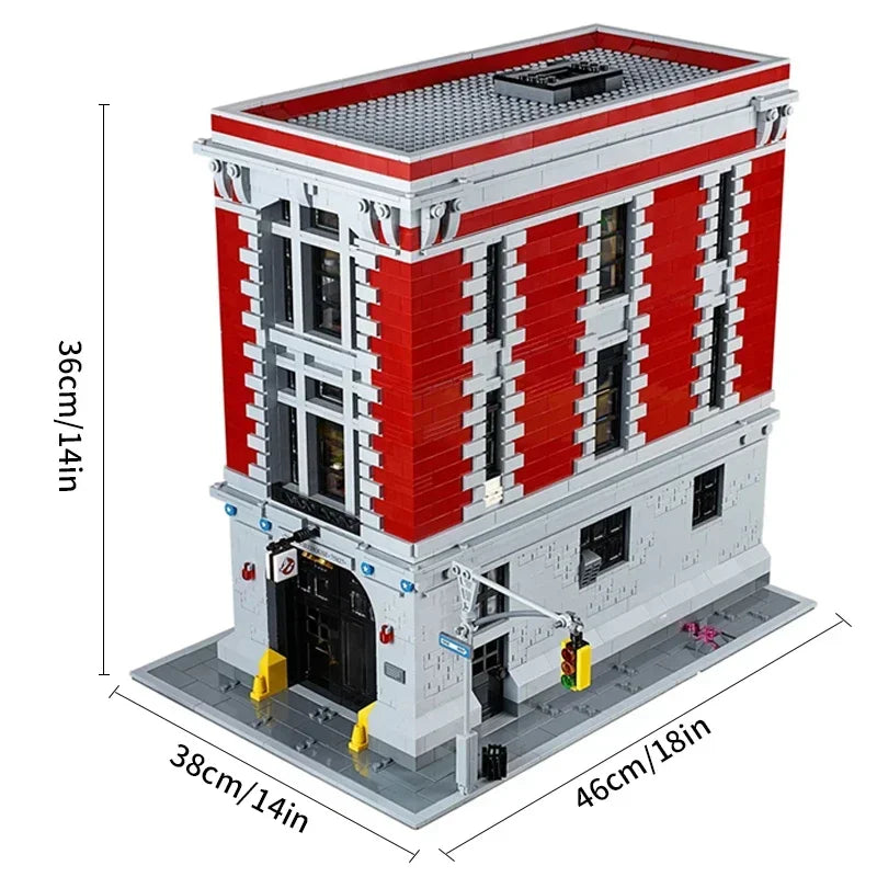 Premium Building Block Set Ghostbusters Firehouse Headquarters With 4634 Pieces Lego Compatible For Kids And Adults - ToylandEU