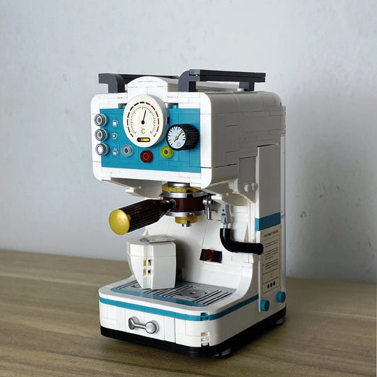 Premium Building Block Set Retro Bread And Coffee Machine Buildable Replica For Adults - ToylandEU