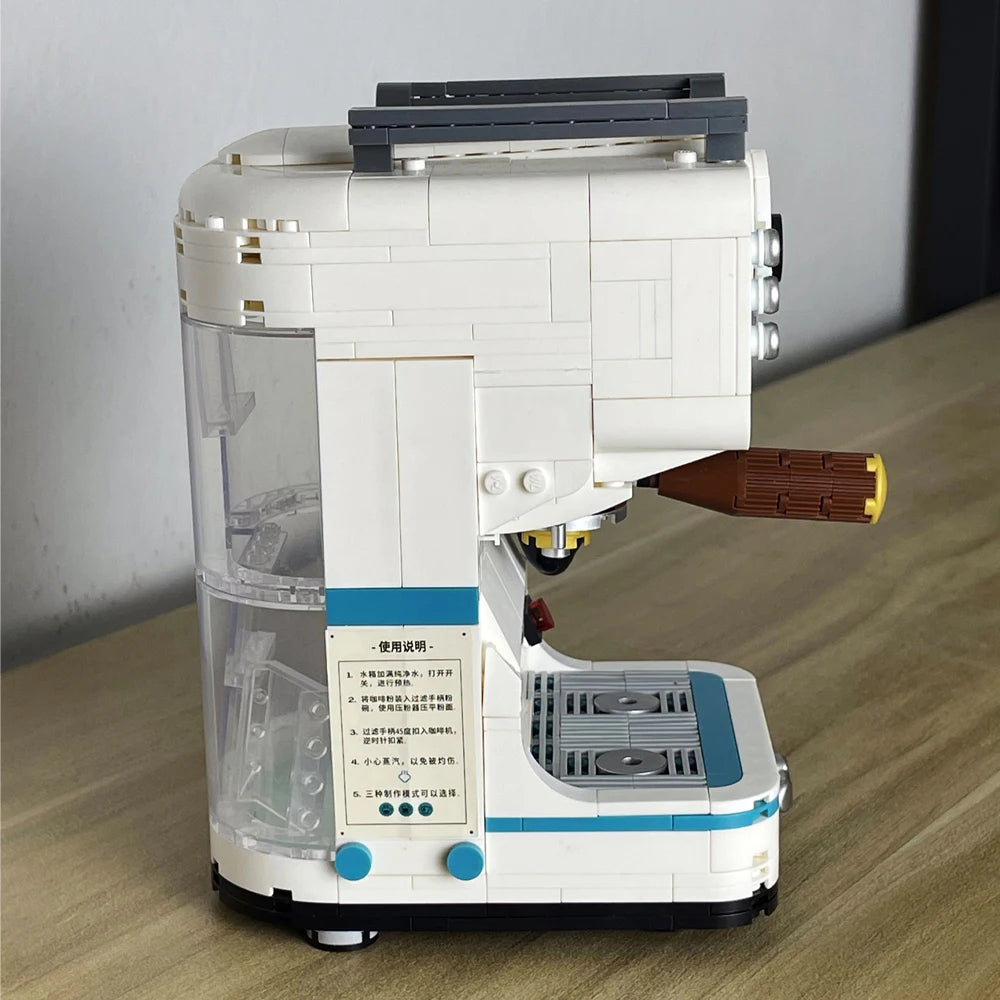 Premium Building Block Set Retro Bread And Coffee Machine Buildable Replica For Adults - ToylandEU