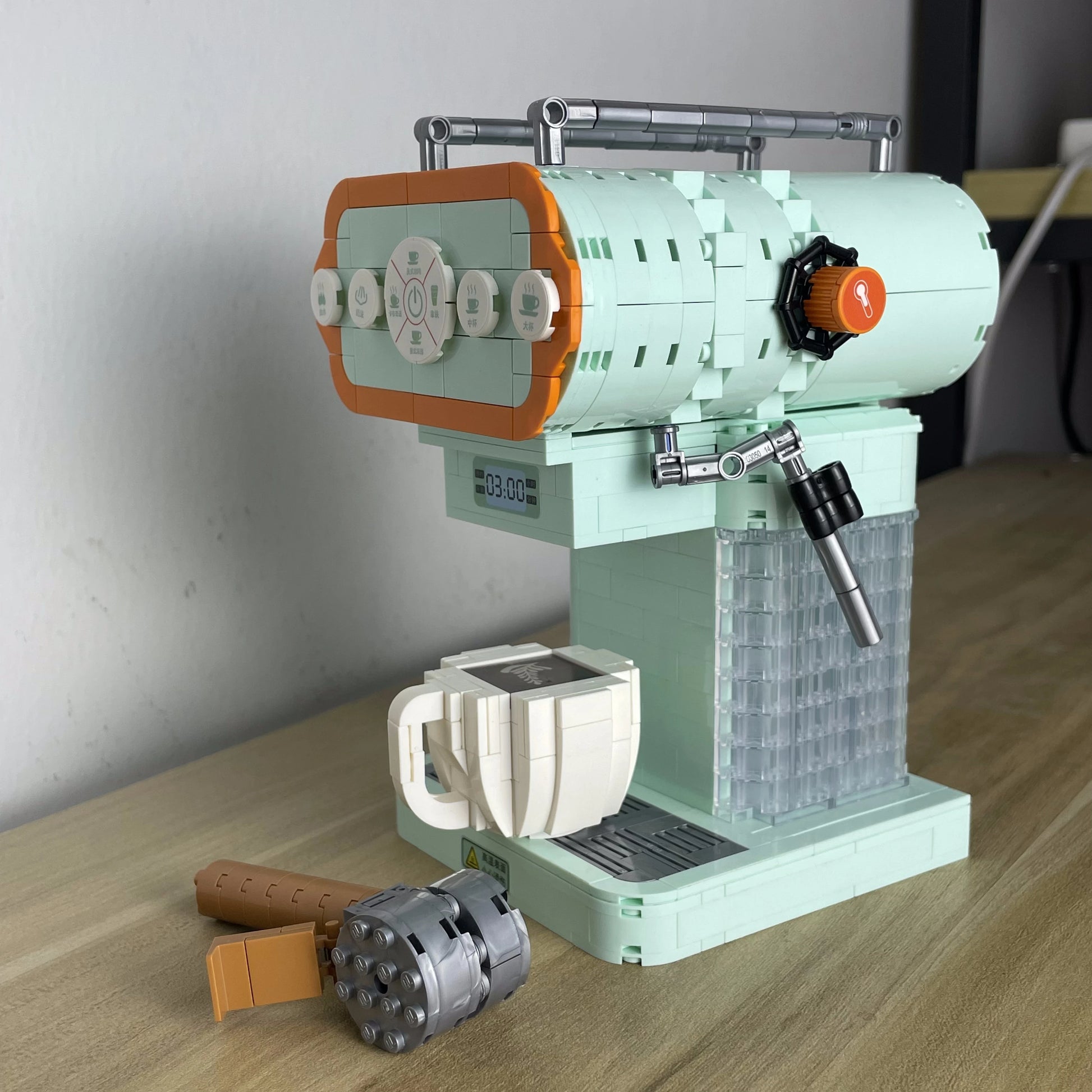 Premium Building Block Set Retro Bread And Coffee Machine Buildable Replica For Adults - ToylandEU