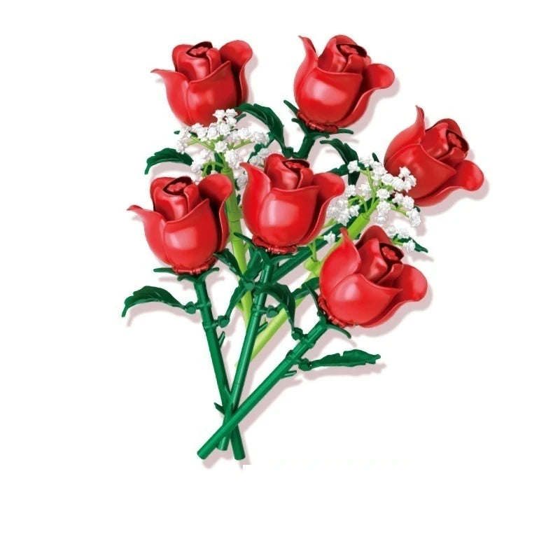 Premium Building Block Set Romantic Flower Bouquet For Girls And Ladies DIY Gift - ToylandEU