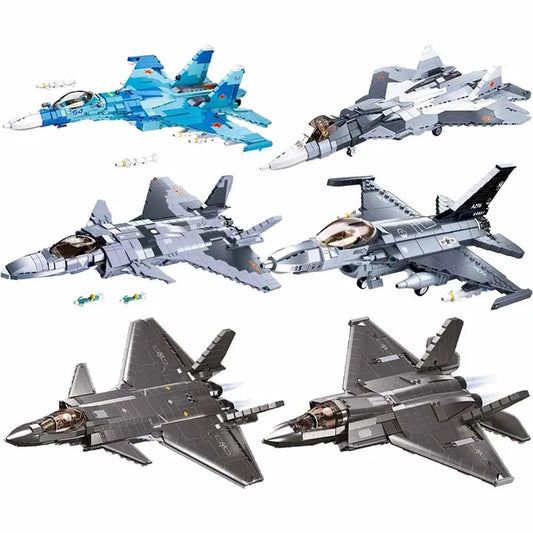 Premium Building Block Set Self Locking Bricks For Kids Who Love Military Aircraft And Collectors - ToylandEU
