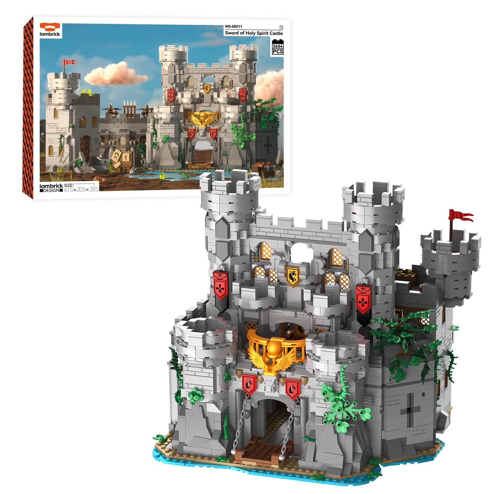 Premium Building Block Set Sword Of Holy Spirit Castle Gift - ToylandEU