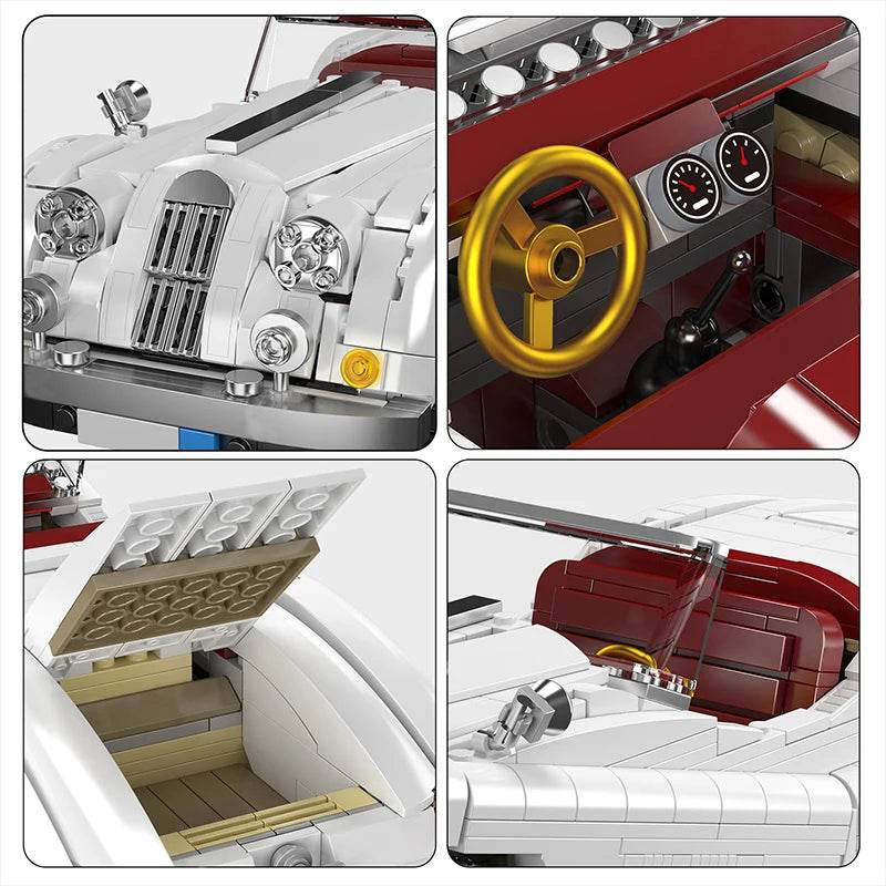 Premium Building Block Set XK140 OTS Roadster For Kids - ToylandEU