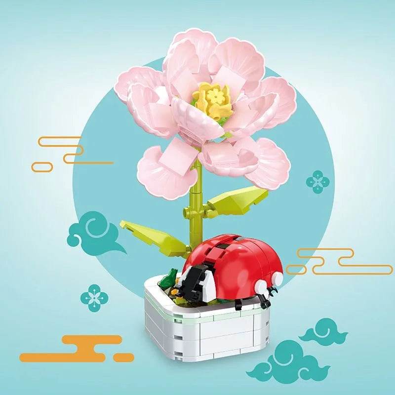 Premium Building Block Tulip Bouquet For Home Decor - ToylandEU