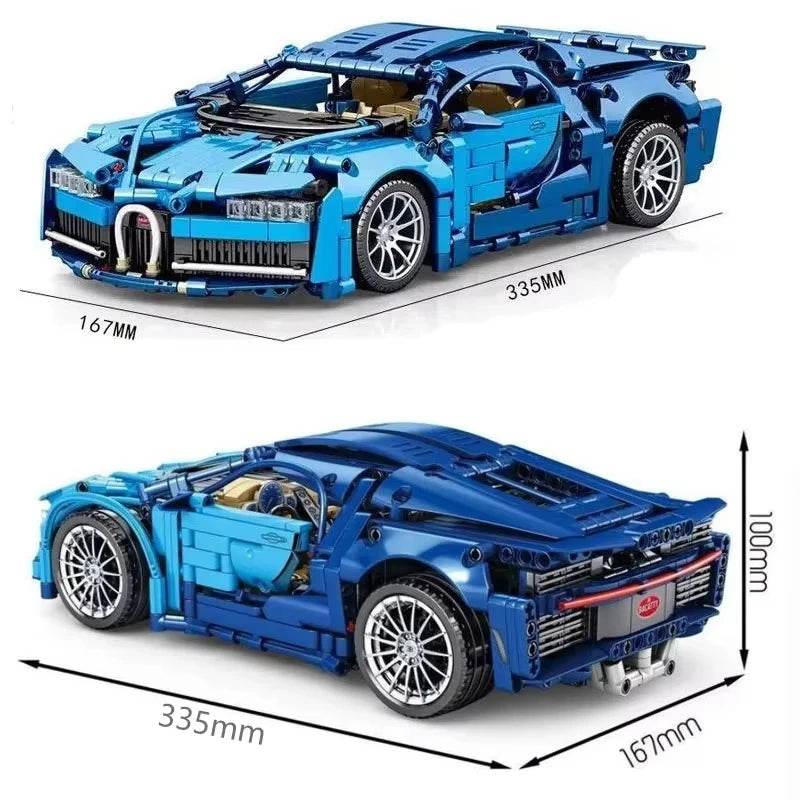 Premium Building Blocks 1 To 14 Scale Sports Car for Adults - ToylandEU