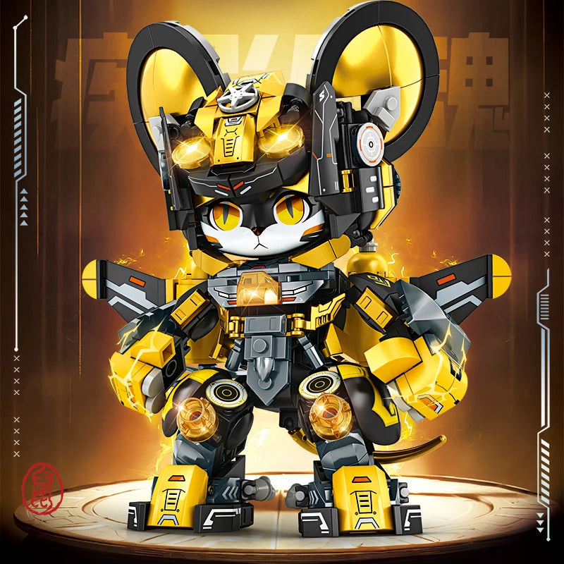 Premium Building Blocks 12 In 1 Articulated Panda And Zodiac Animals For Birthday And Christmas Gifts - ToylandEU