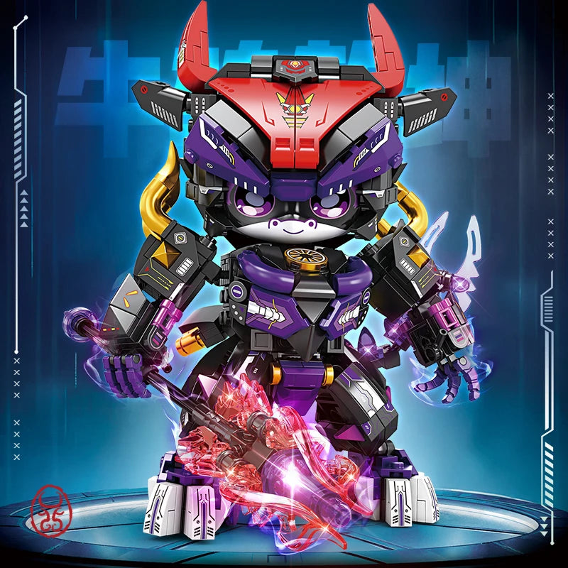 Premium Building Blocks 12 In 1 Articulated Panda And Zodiac Animals For Birthday And Christmas Gifts - ToylandEU