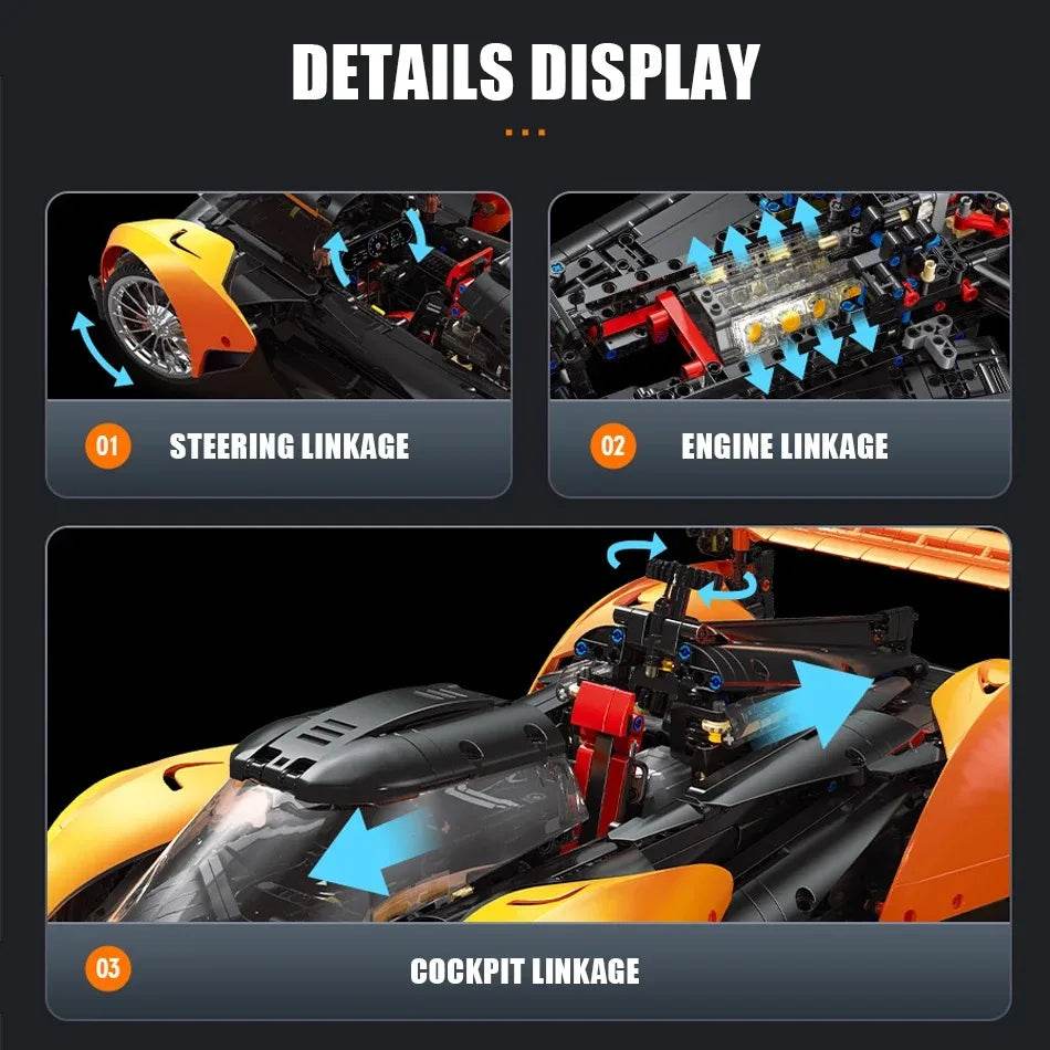 Premium Building Blocks 2135 Solus GT Race Car for Kids - ToylandEU