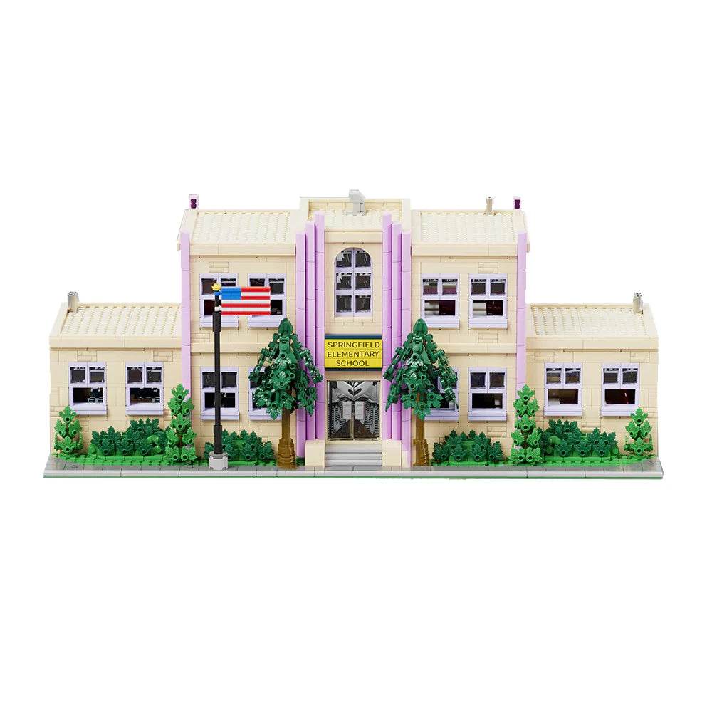 Premium Building Blocks 3500 Pcs 8 Figures For Kids Springfield School - ToylandEU