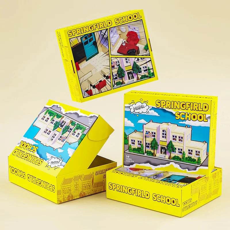 Premium Building Blocks 3500 Pcs 8 Figures For Kids Springfield School - ToylandEU