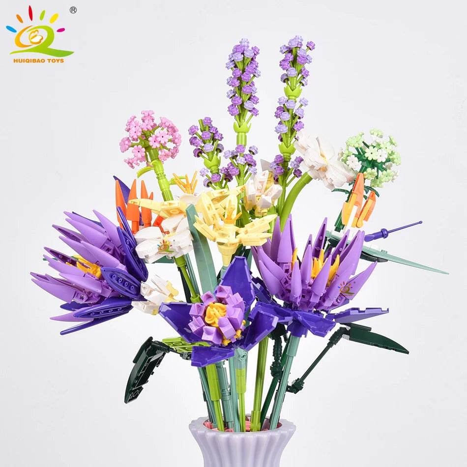 Premium Building Blocks 3D Bouquet Sunflower Rose For Kids - ToylandEU