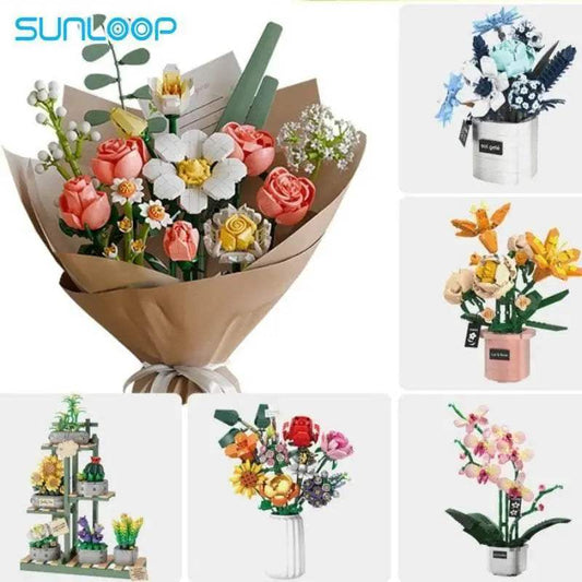  Premium Building Blocks 3D Flower Bouquet Toyland EU -  ToylandEU™