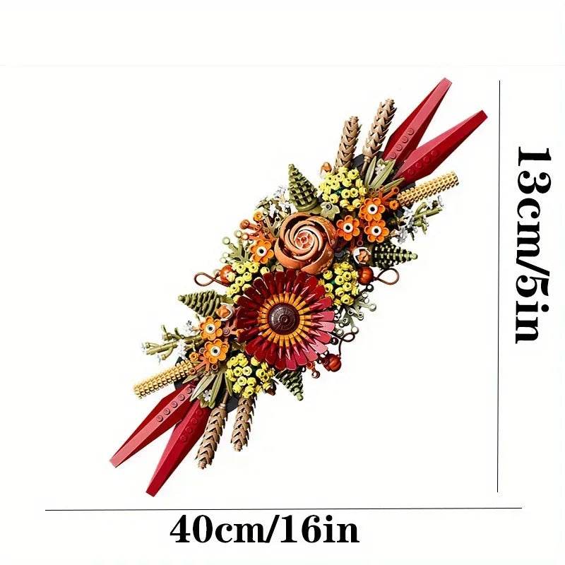 Premium Building Blocks Artificial Dried Flowers Home Decor - ToylandEU