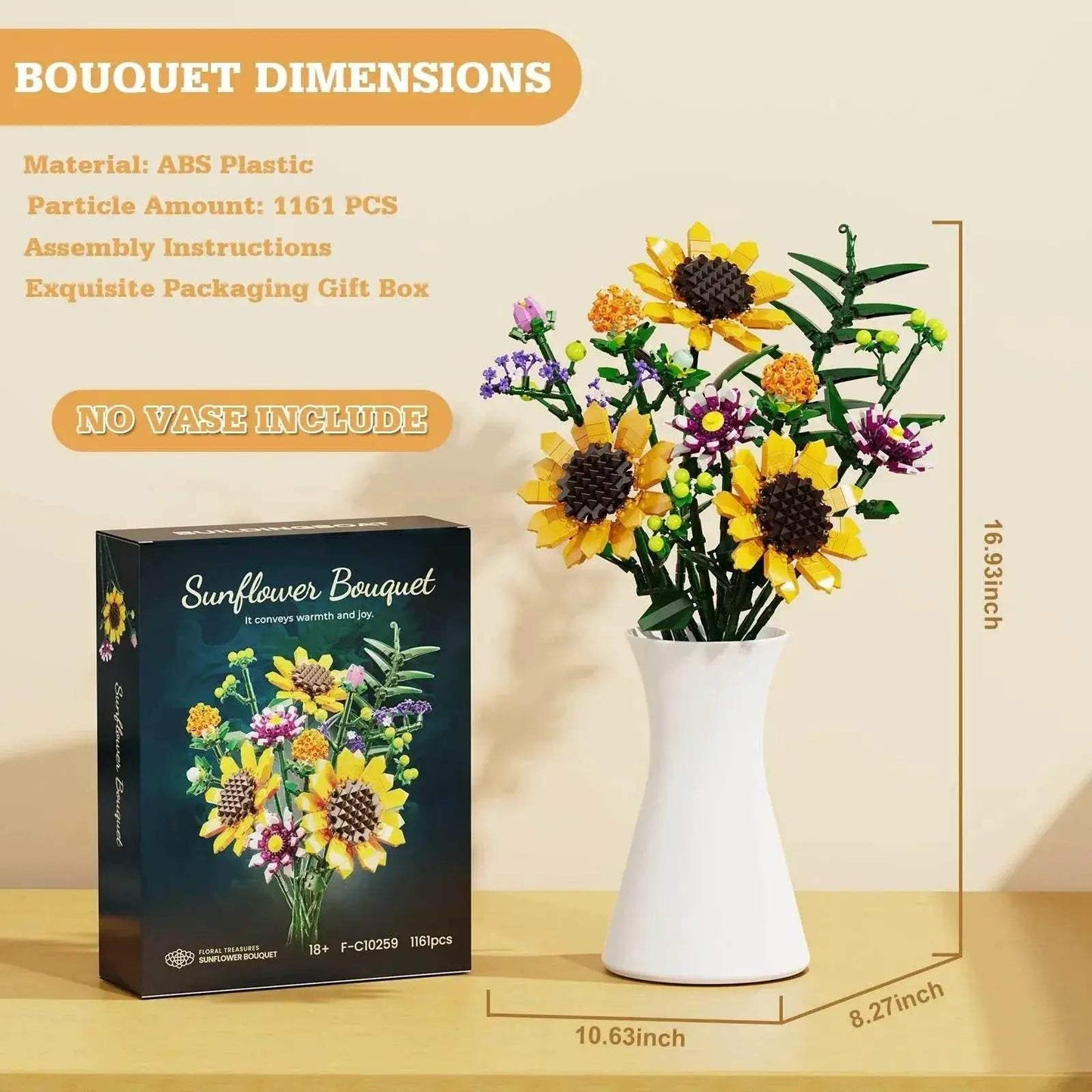  Premium Building Blocks Bouquet Kit 18 Plus Toyland EU -  ToylandEU™