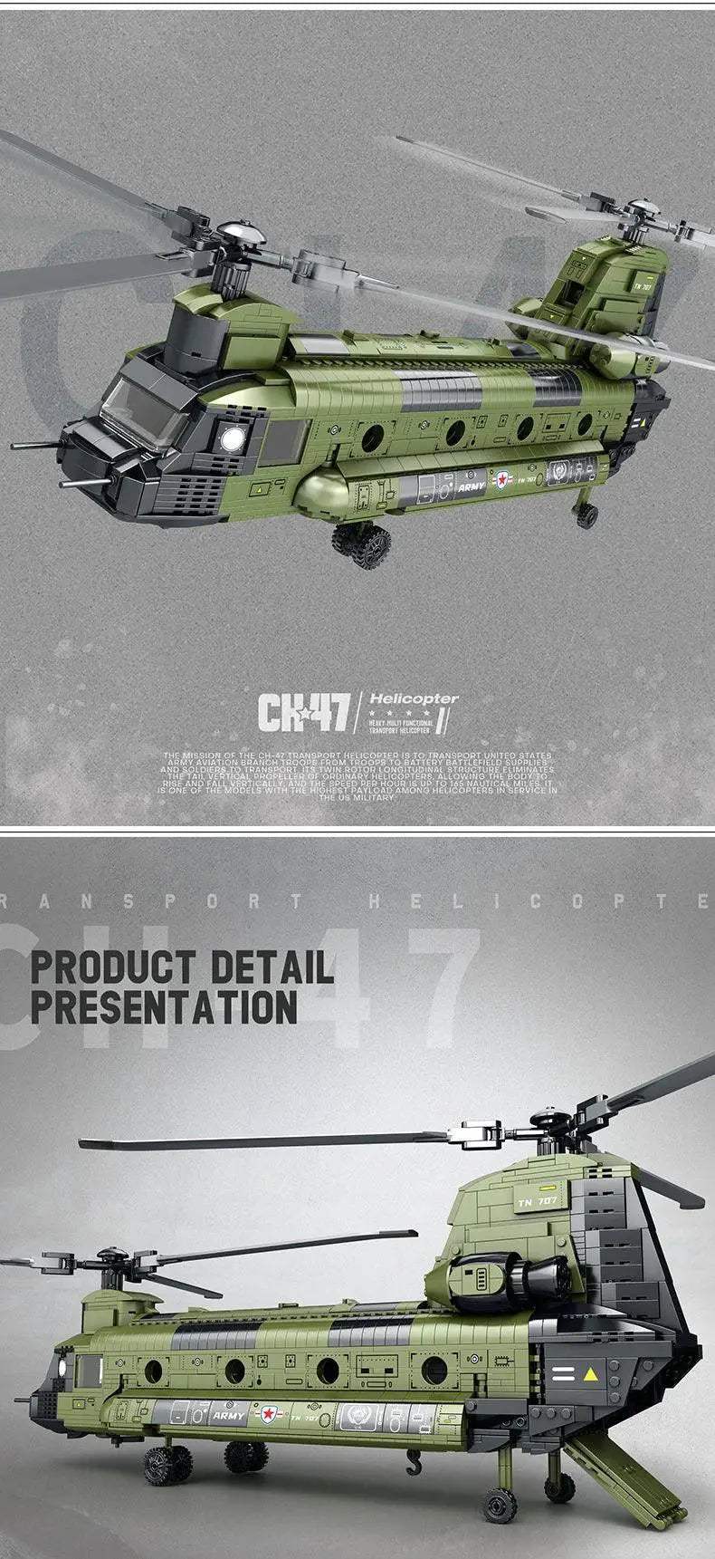  Premium Building Blocks Chinook Plane 1451 Toyland EU -  ToylandEU™
