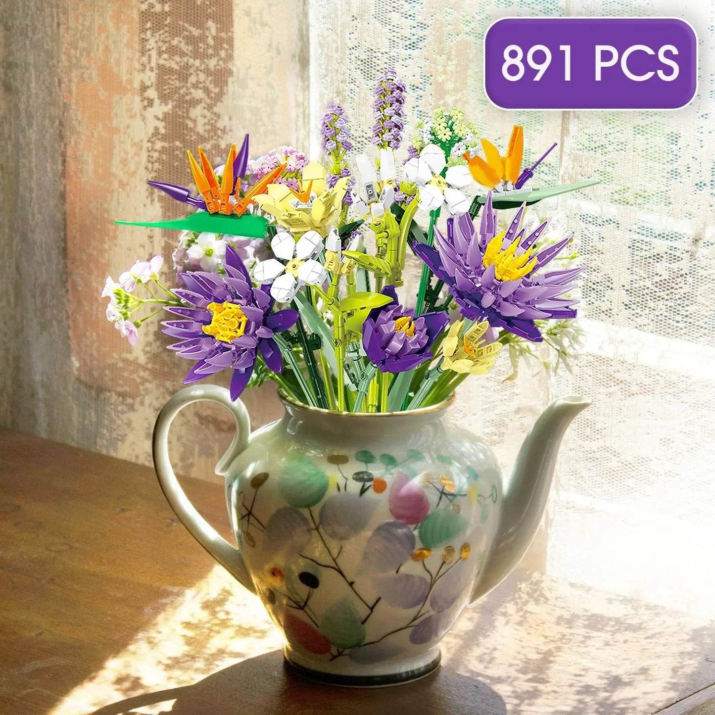 Premium Building Blocks Eternal Flower Bouquet Gift Idea - ToylandEU