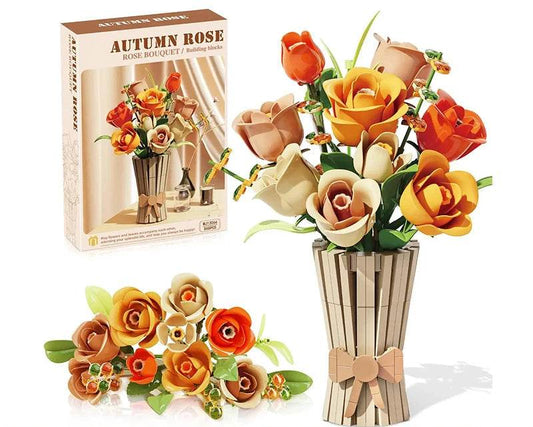 Premium Building Blocks Eternal Flower Vase For Girls - ToylandEU